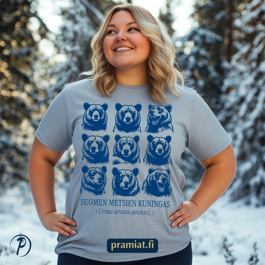 Karhu - Suomen Metsien Kuningas vaalea | Unisex t-paita