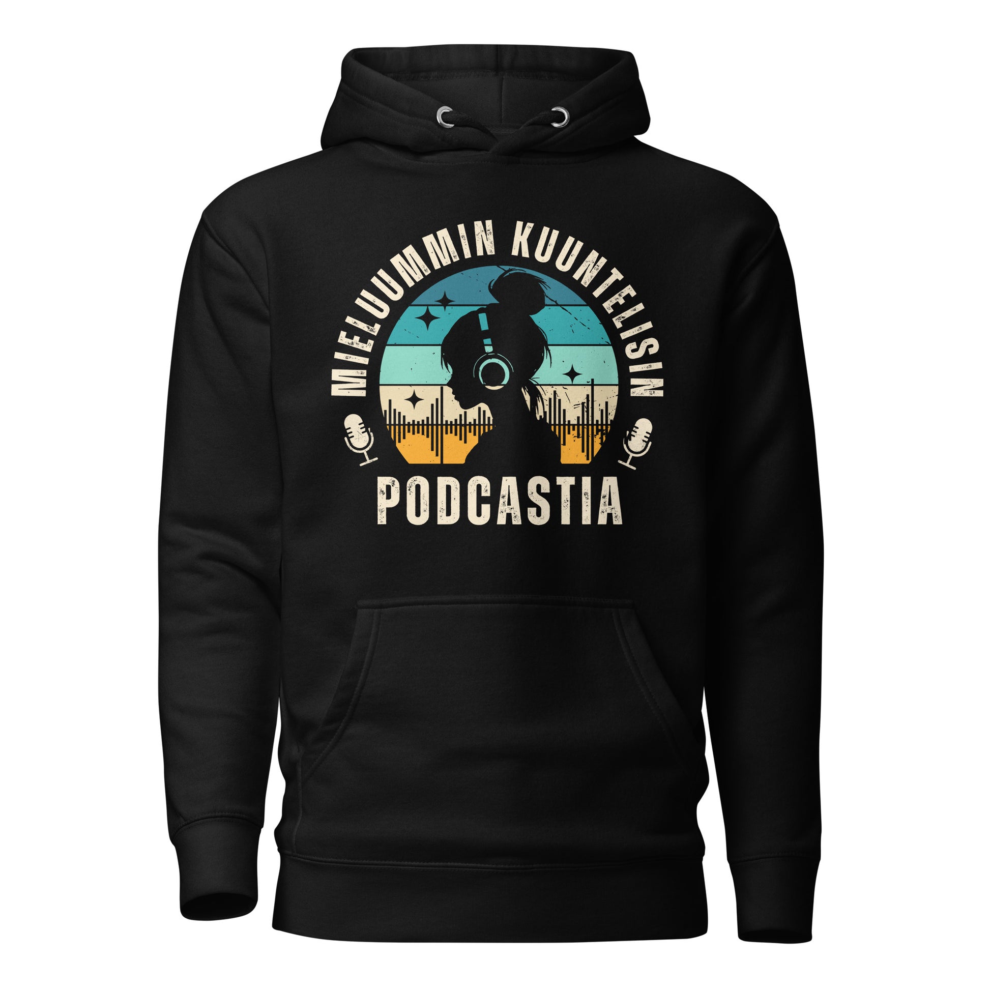 Mieluummin kuuntelisin podcastia -huppari – premium-laatuinen ja lämmin valinta podcast-faneille