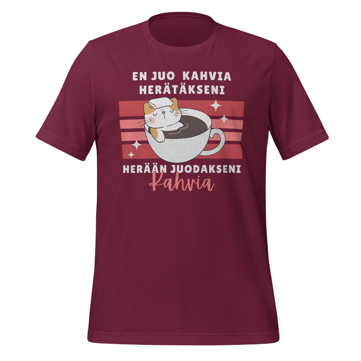 En juo kahvia herätäkseni, herään juodakseni kahvia - Kissa | Unisex T-paita