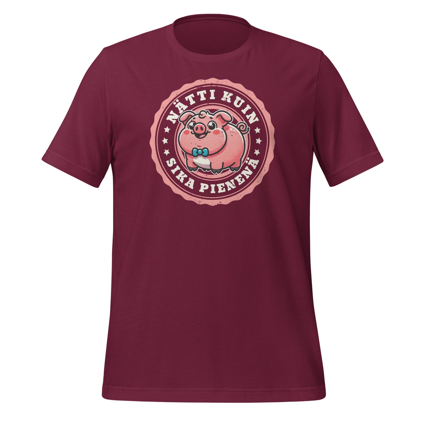 Pretty As A Pig When Small - Funny shirt with Finnish humor | Unisex t-shirt