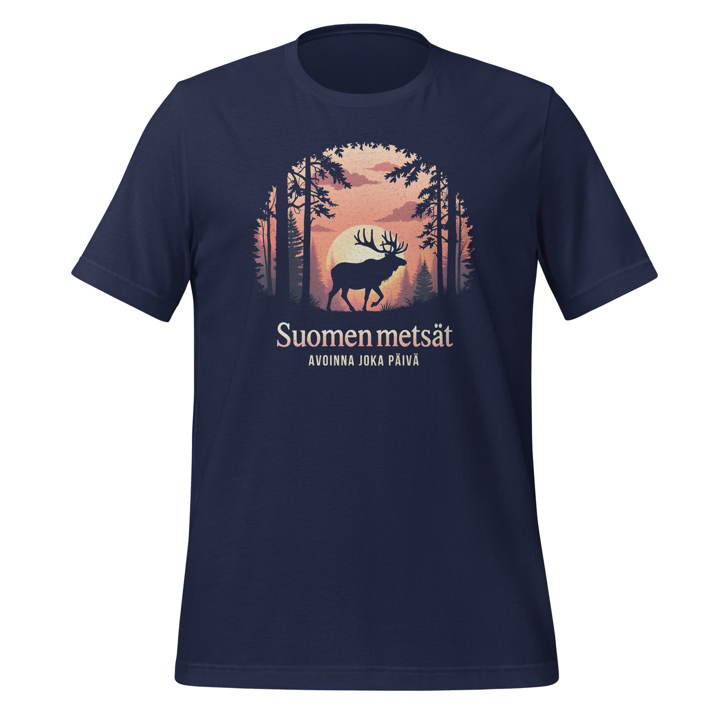 Finnish Forests Elk – Open every day | Unisex T-shirt