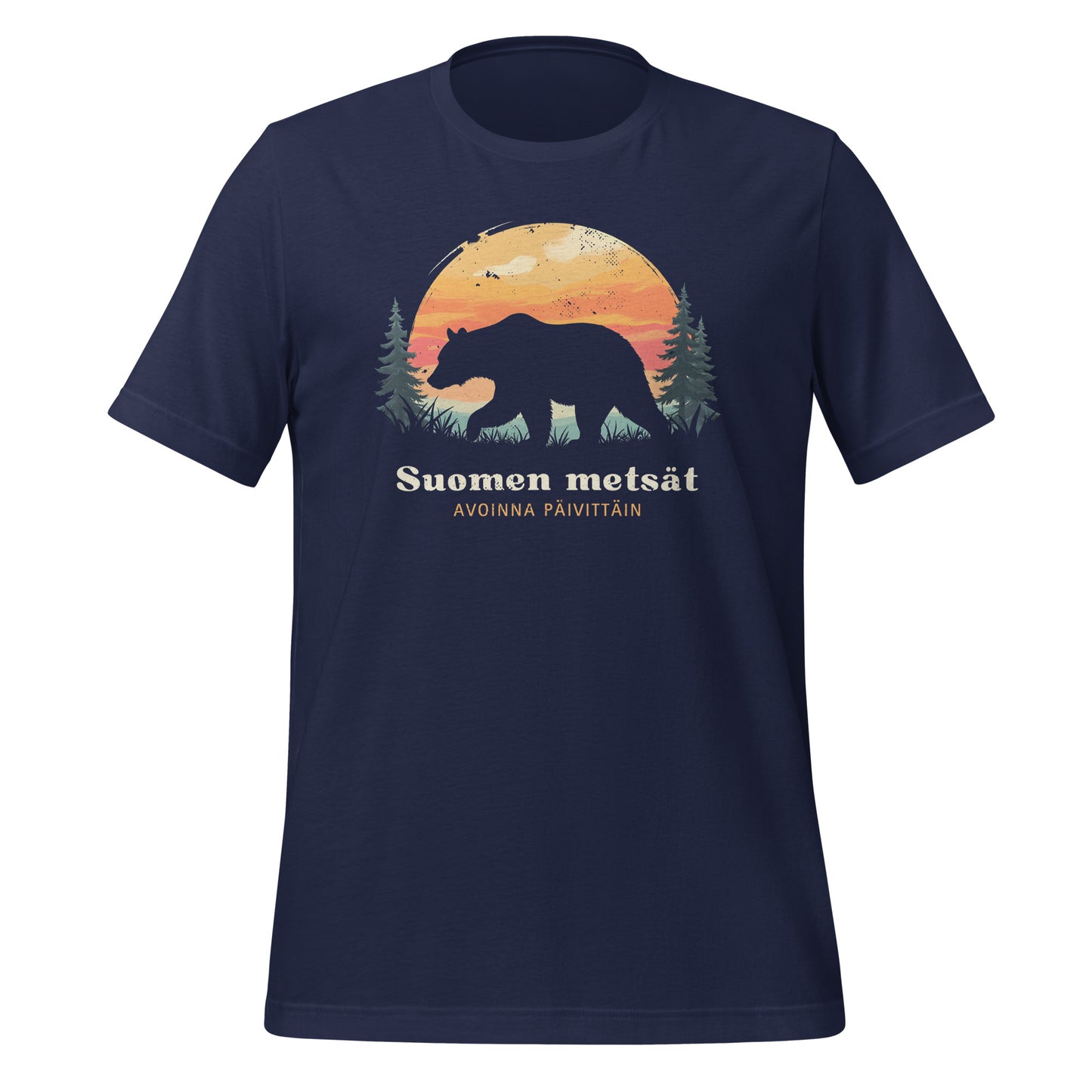 Finnish Forests Bear t-shirt – Open daily | Unisex T-shirt