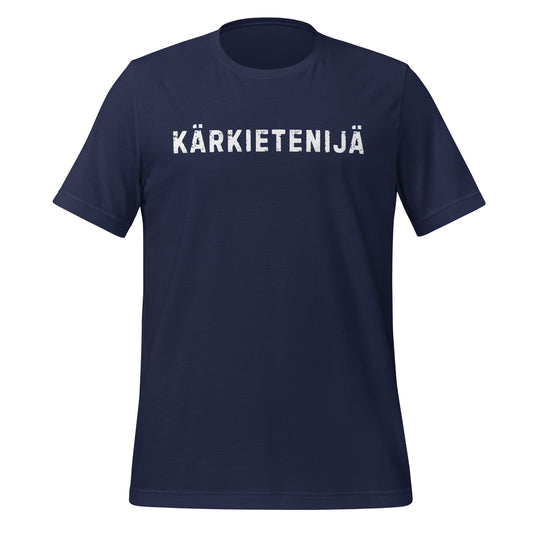 Pesisaiheinen t-paita, jossa lukee isolla "Kärkietenijä".