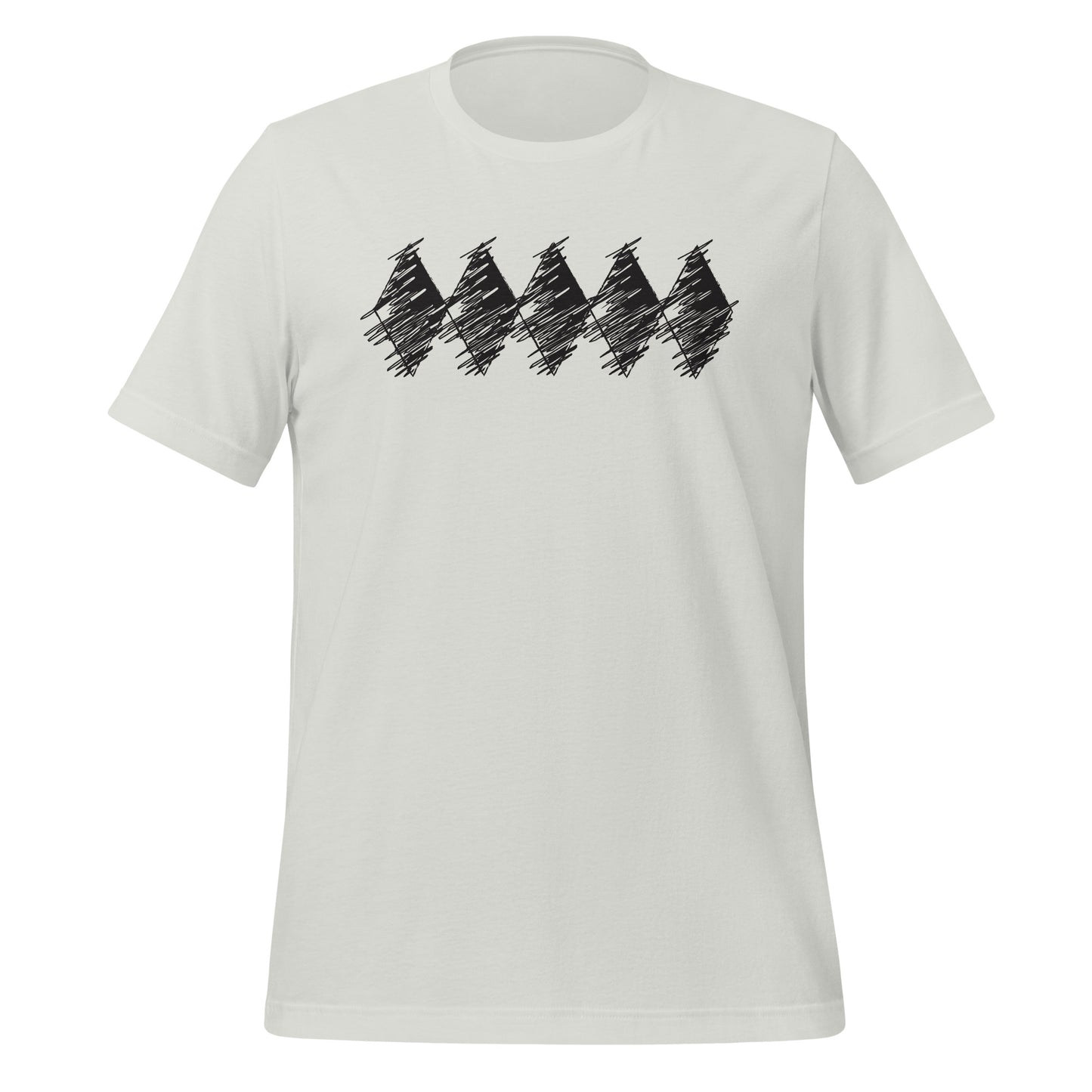 Pohjalaiset rosoiset mustat salmiakit - Unisext-shirt