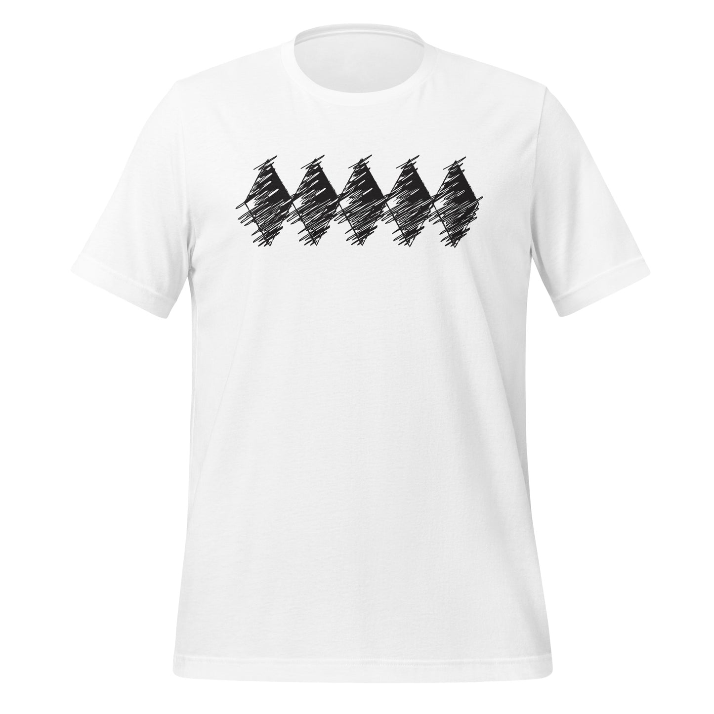 Pohjalaiset rosoiset mustat salmiakit - Unisext-shirt