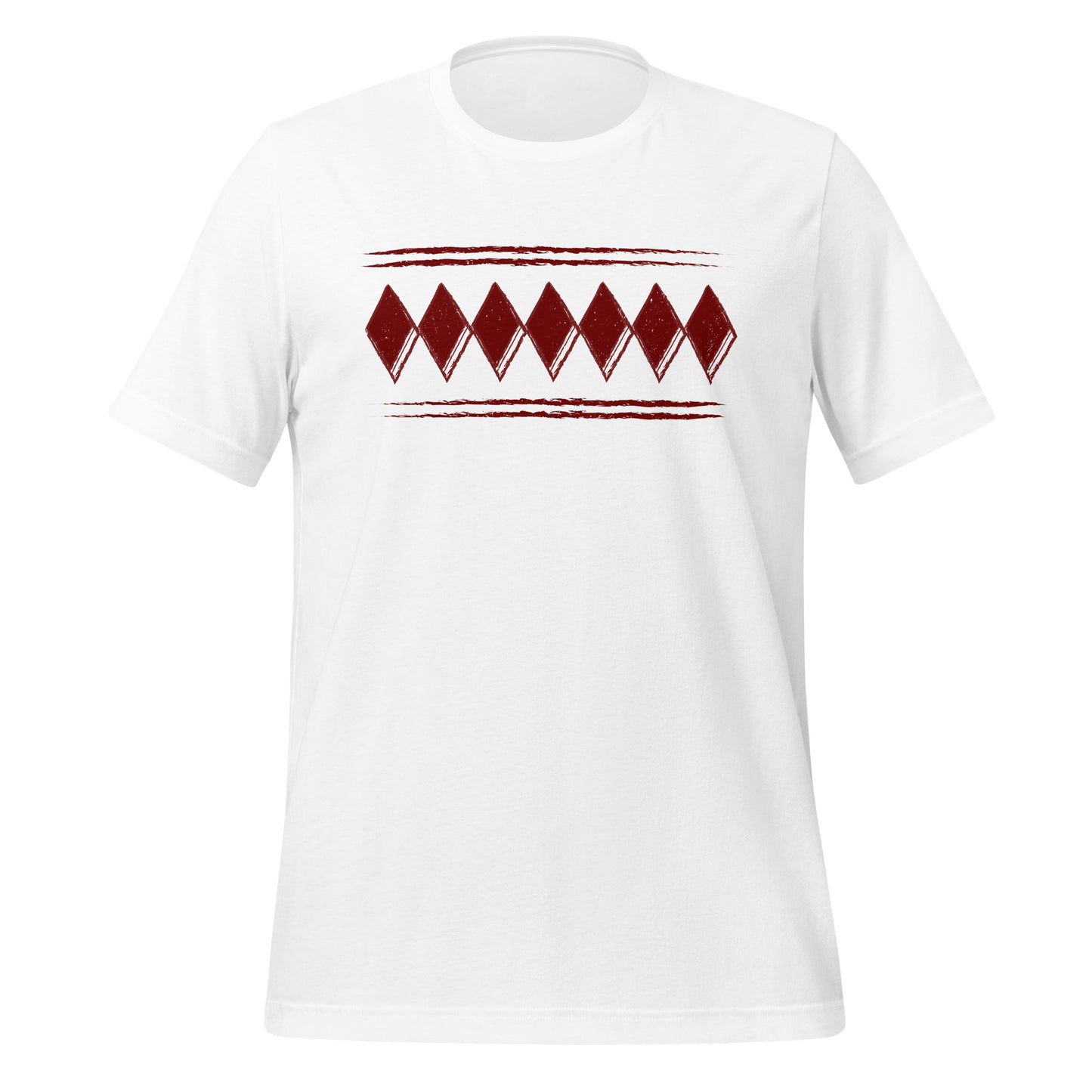 Pohjalainen viininpunainen salmiakkiraita - Unisex T-paita